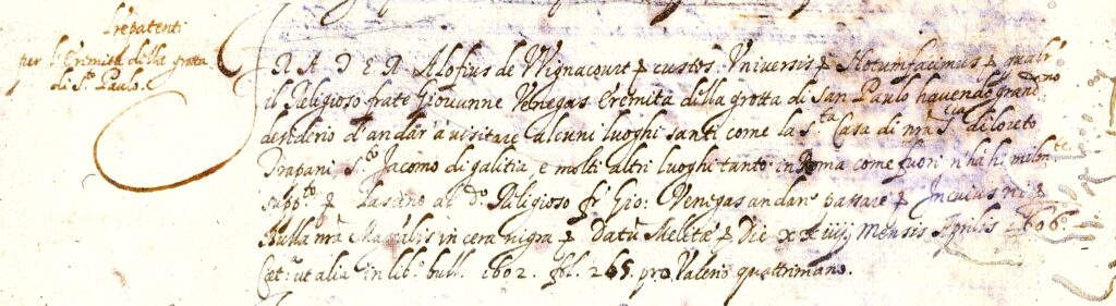 Credencial of Don Juan Benegas